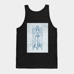 Religious Angel with sword digital illustration Tank Top